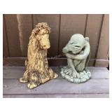 Artisan Dragon & Resin Gargoyle