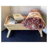 2 Lap Trays, Throw & Books