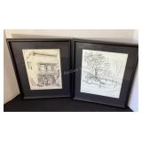 Two Ohio Pictures, 11 3/4x14 1/2"