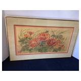 Jacqueline Stubbs 24x15" Floral Picture