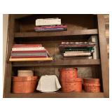 Shaker Style Boxes, tissue box & books