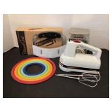 KitchenAid mixer, Pelouze scales, Pampered