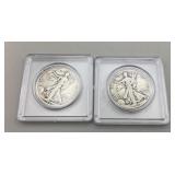 1944S & 1945 Walking Liberty Half Dollars