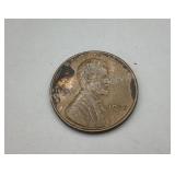1952D Lincoln Penny, blank reverse