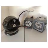 2 electric space heaters, lamp & fan. All work.