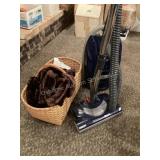 Whisper Belt Vacuum, basket & blankets