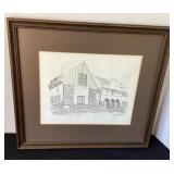 Midland County Courthouse Picture, 15x13 1/2"