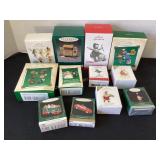 12 Hallmark Ornaments, some minis