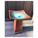 Ceramic Birdbath, 2 piece, 15" tall x 11 1/2ï¿½