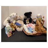 Stuffed bears, bunny, minis & more