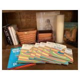 Dr. Seuss Books, Longaberger basket, picture &