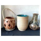 Lantern, Artisan Planter & Large Artisan Vase