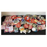Collection of Campaign Buttons, Vintage Ad