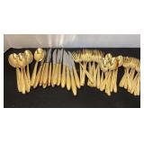 Stainless by Imperial gold tone silverware