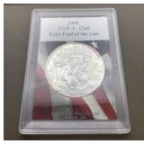 2008 Walking Liberty silver dollar, metal