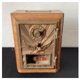 Vintage Post Office Box Bank with combination