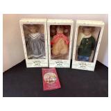 3 Heidi Ott Handmade Dolls; Priscilla, Fiosi &