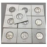 10 Washington Quarters