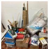 Paint supply clean out in basement