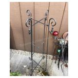 Bird bath, stands, fence panels & more