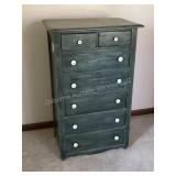 Vintage wood 7 drawer dresser