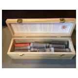 Box of Pennies, many are wheat pennies