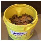 Jug of Canadian Pennies