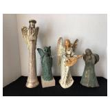 4 Beautiful Angels: 16ï¿½ ceramic, "In the Spirit