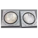 1953 & 1951 Canadian Dollar Coins