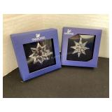 2 Swarovski Little Star Ornaments