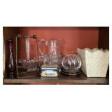 Home decor, rose bowl, pitcher & more