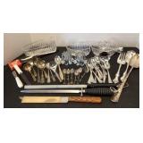 Variety of Mismatched Silverware & More