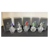 5 Va Bene Murano Glass Perfume Bottles