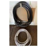 2 garden hoses, white hose for RV drinking water