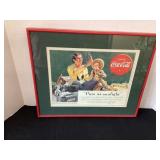 17 1/2 x 14 1/2" Coca-Cola Advertisement Picture