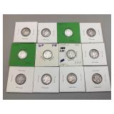 12 Mercury Dimes