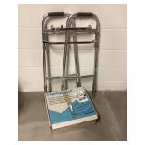 Walker & raised toilet seat