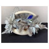 Vintage Haeger basket with bouquet