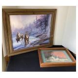 2 Indian Pictures, largest is 24x20"