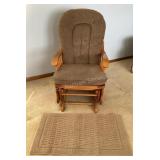 Glider & Throw Rug