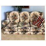 Vintage Waters Floral Couch & afghan