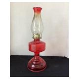 18" tall oil lamp