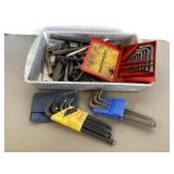 Tray of Allen Wrenches & Hex Keys