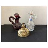Brass Bell, Imperial Opalescent Cruet & Cape Cod