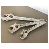 3 Crescent Wrenches
