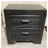 2 Drawer Nightstand, 23 3/4x16 1/2x25" tall
