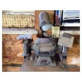 Craftsman 6" bench grinder, works