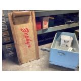 Bench Cleanout with Wood Box Carrier
