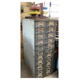 Metal Shop Cabinet & Contents