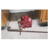 Corn sheller, scale weights & arm